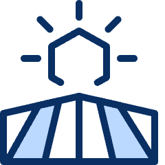 Sun Field Icon from Cyber Duotone Set