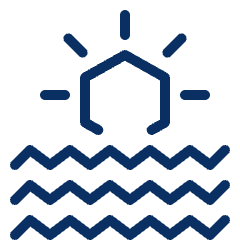 Sun Ocean Icon from Cyber Line Set