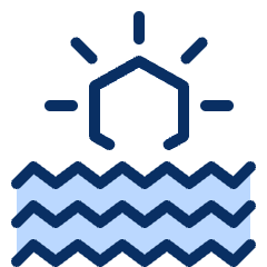 Sun Ocean Icon from Cyber Duotone Set