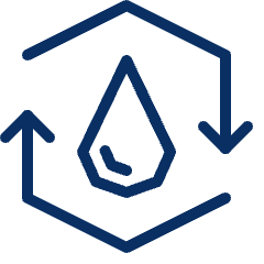 Water Reuse Icon from Cyber Line Set