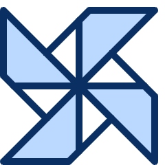 Windmill Paper Icon from Cyber Duotone Set