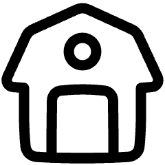 Barn Icon from Plump Line Set