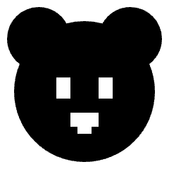 Bear Icon from Sharp Solid Set