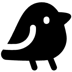Bird Icon from Plump Solid Set