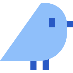 Bird Icon from Sharp Flat Set