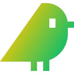 Bird Icon from Sharp Gradient Set