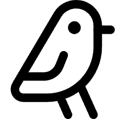 Bird Icon from Core Line Set