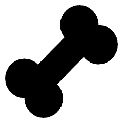 Bone Icon from Sharp Solid Set