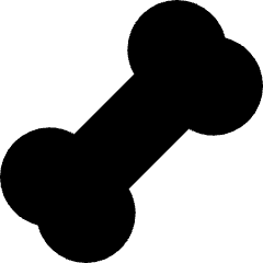 Bone Icon from Micro Solid Set