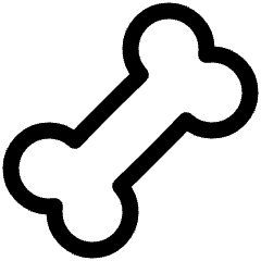 Bone Icon from Plump Line Set