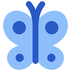 Butterfly Icon from Plump Flat Set