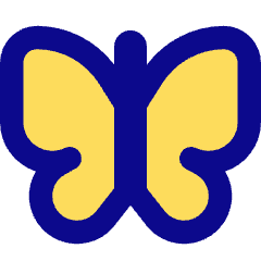 Butterfly Icon from Core Pop Set