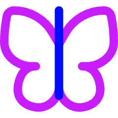 Butterfly Icon from Flex Neon Set