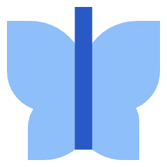 Butterfly Icon from Sharp Flat Set
