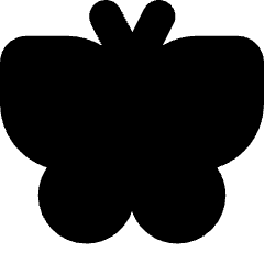 Butterfly Icon from Micro Solid Set