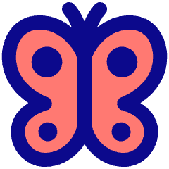 Butterfly Icon from Plump Pop Set