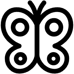 Butterfly Icon from Plump Line Set