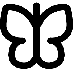 Butterfly Icon from Flex Remix Set