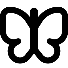 Butterfly Icon from Core Remix Set