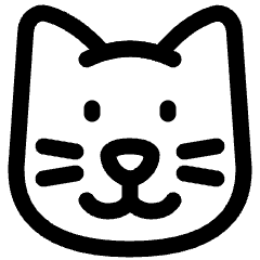Cat 1 Icon from Plump Line Set