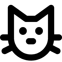 Cat Icon from Micro Line Set