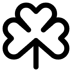 Clover Icon from Core Line Set