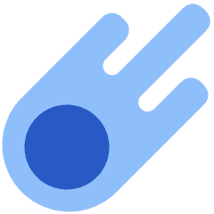 Comet Icon from Plump Flat Set