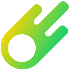 Comet Icon from Plump Gradient Set