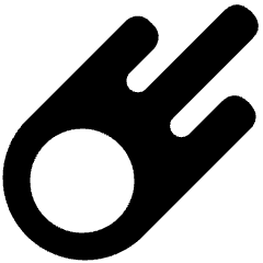Comet Icon from Plump Solid Set