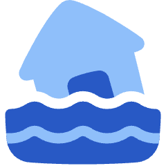 Disaster Flood Icon from Plump Flat Set