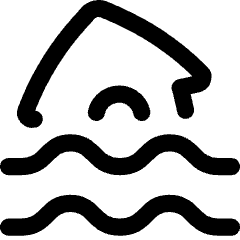 Disaster Flood Icon from Flex Line Set