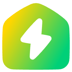 Eco House Icon from Plump Gradient Set