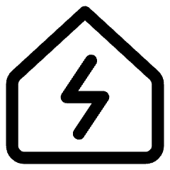 Eco House Icon from Core Line Set