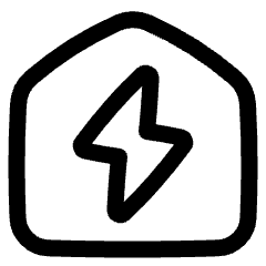 Eco House Icon from Plump Line Set