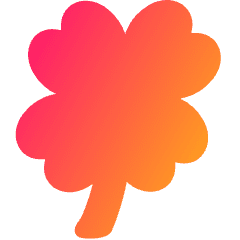 Four Leaf Clover Icon from Plump Gradient Set