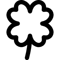 Four Leaf Clover Icon from Flex Line Set