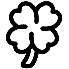 Four Leaf Clover Icon from Plump Line Set