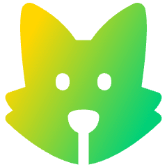 Fox Icon from Plump Gradient Set