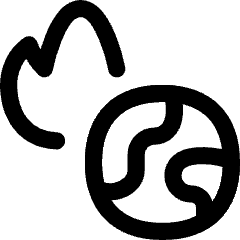 Global Warming 1 Icon from Flex Line Set