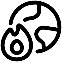 Global Warming 1 Icon from Plump Line Set