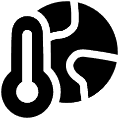 Global Warming 2 Icon from Plump Solid Set