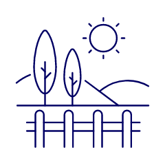 Grassland Sun Illustration from UX Line Set