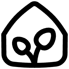 Green House Icon from Flex Line Set