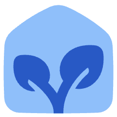 Green House Icon from Plump Flat Set