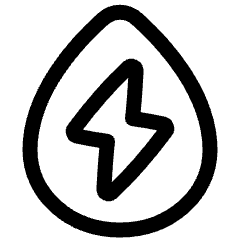 Hydro Energy Icon from Plump Line Set