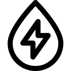 Hydro Energy Icon from Core Line Set