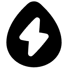 Hydro Energy Icon from Plump Solid Set