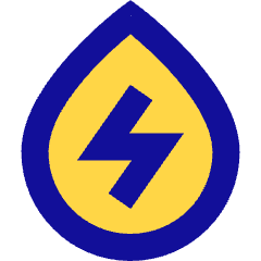 Hydro Energy Icon from Sharp Pop Set
