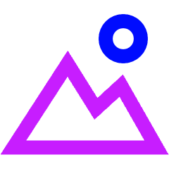 Lanscape Icon from Sharp Neon Set