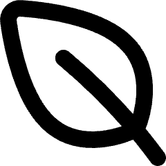 Leaf Icon from Micro Line Set